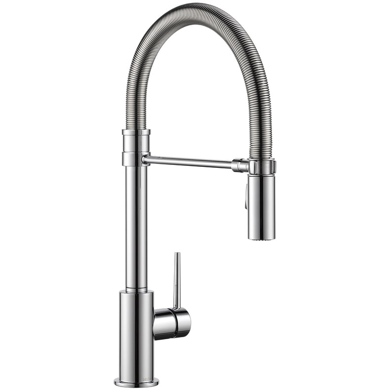 Delta 9659 Dst Trinsic Pro Pre Rinse Pull Down Kitchen Faucet With Magnetic Docking Spray Head