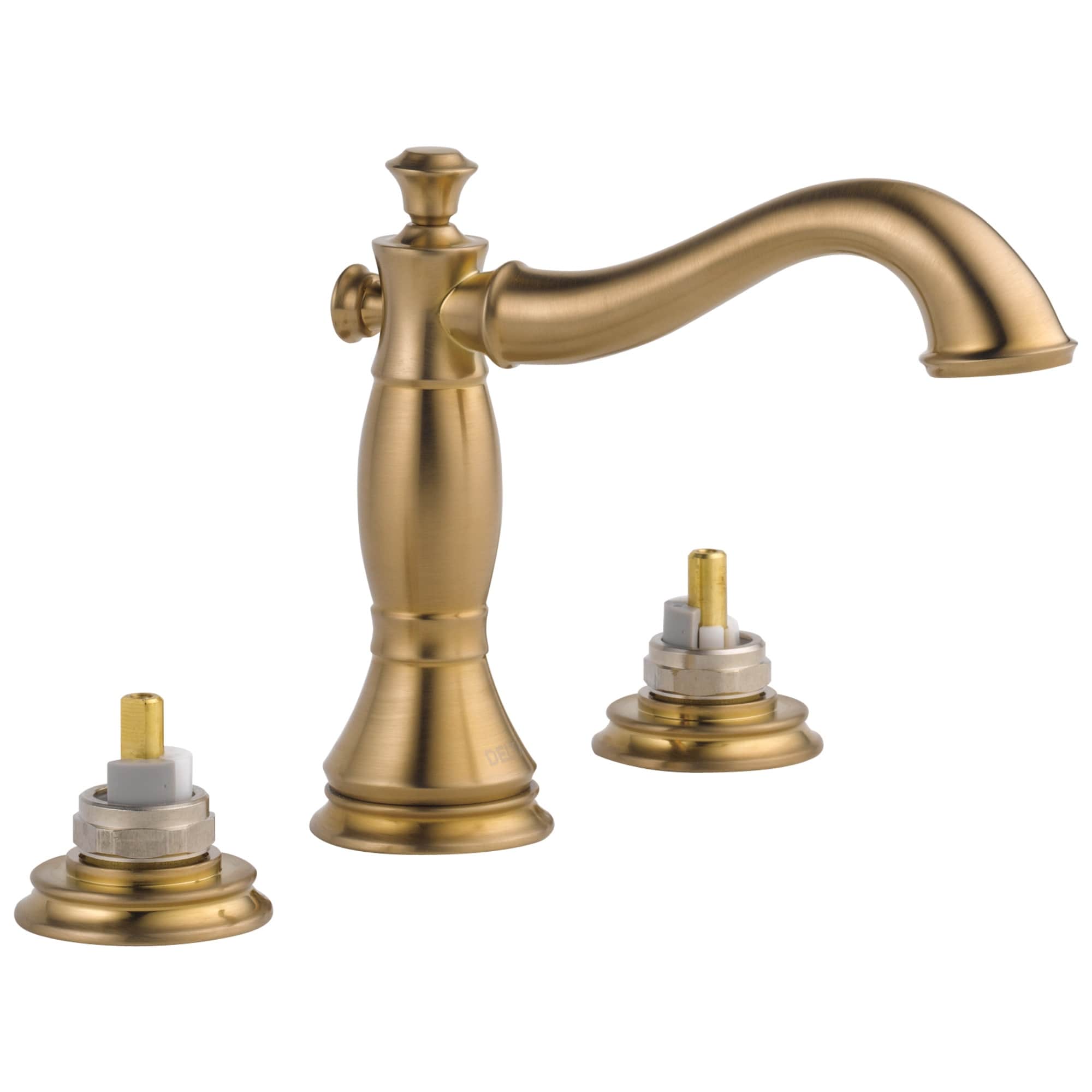 Delta 3597Lf Mpu Lhp Cassidy Widespread Bathroom Faucet With Pop Up Drain Assembly Handles Sold Separately