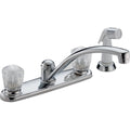 Delta 2402Lf Classic Kitchen Faucet With Side Spray Chrome