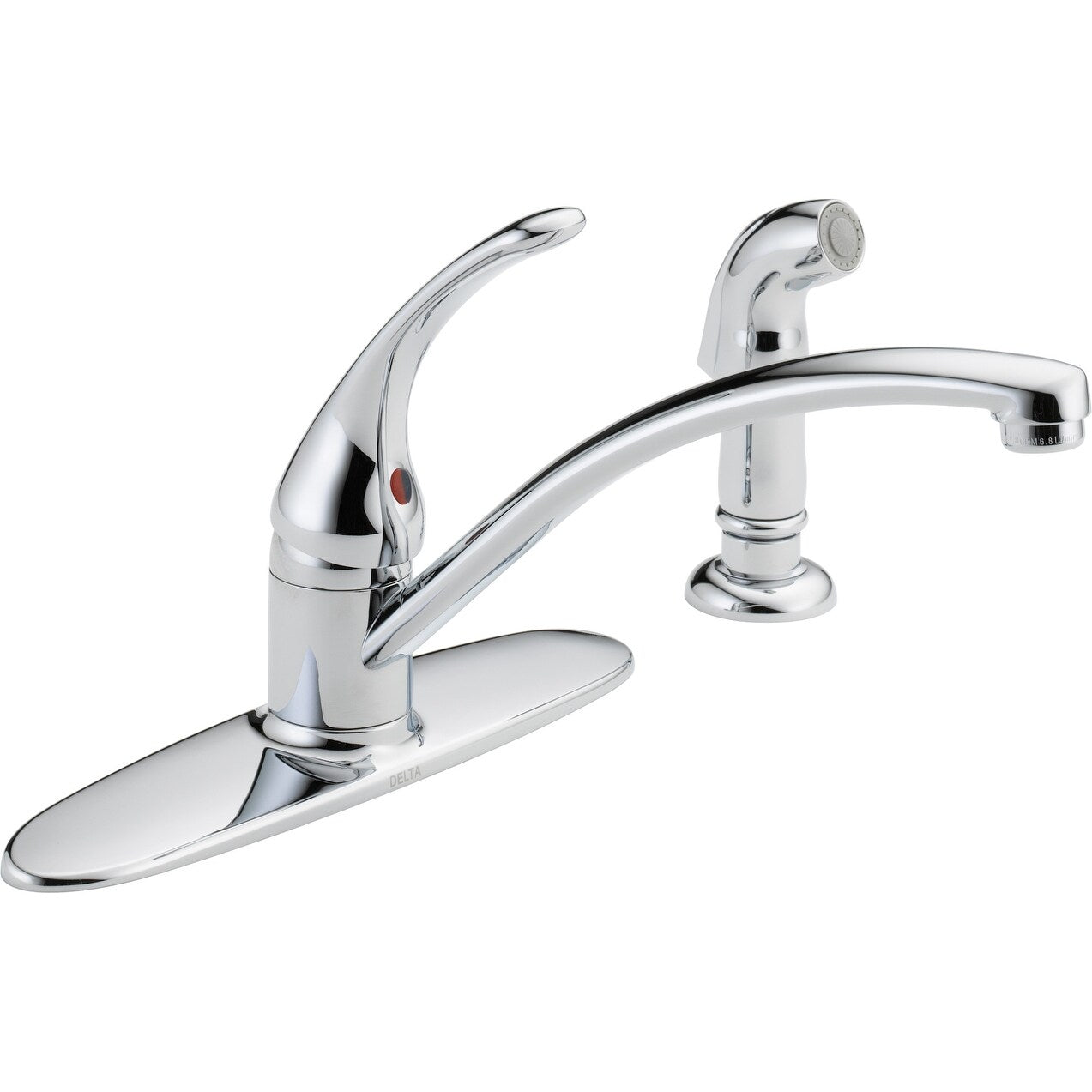 Delta B4410Lf Foundations Kitchen Faucet With Side Spray