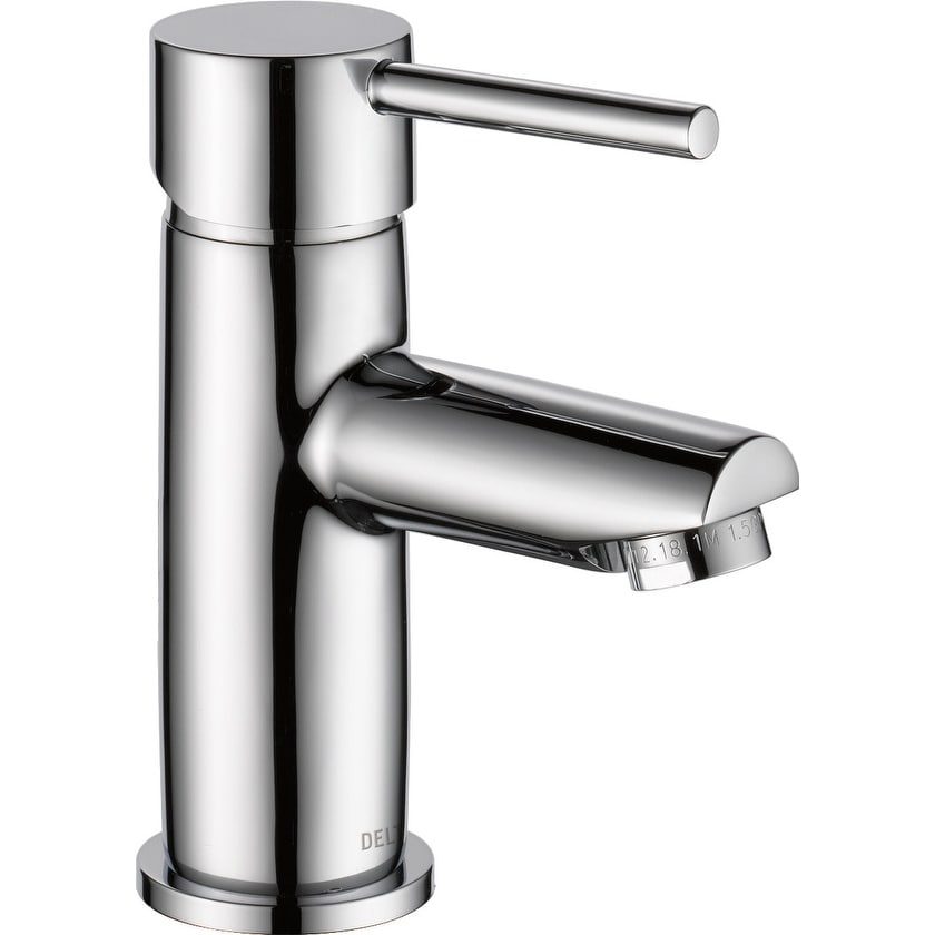 Delta 559Lf Gpm Pp Trinsic Single Hole Bathroom Faucet 1.0Gpm Includes Pop Up Drain And Escutcheon Plate