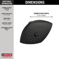 Delta Rp64859 1.75 Gpm 5 1 4In Wide Single Function Shower Head With Touch Clean