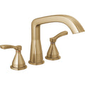 Delta T2776 Stryke Deck Mounted Roman Tub Filler With Lever Handles
