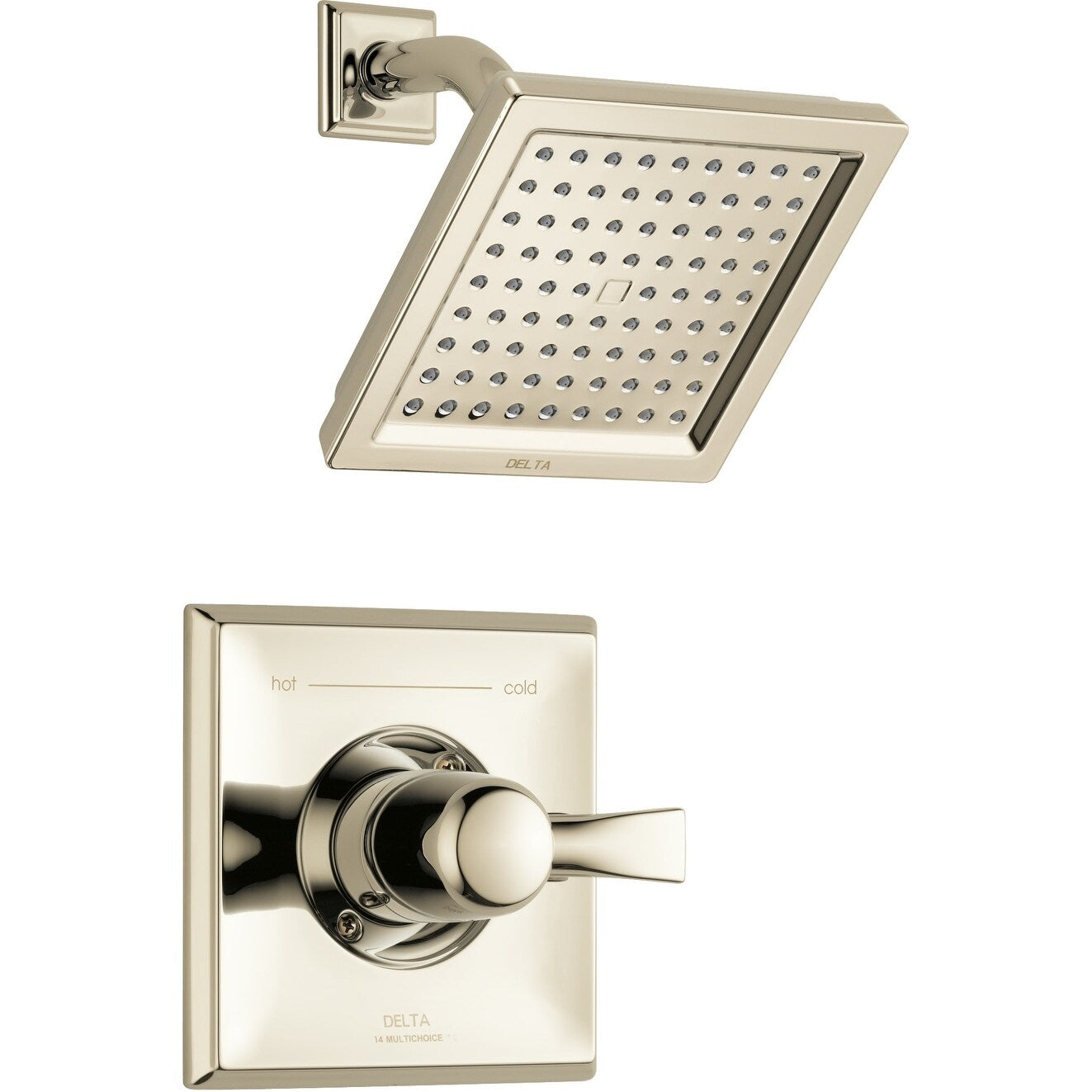 Delta T14251 Dryden Shower Trim Package With Single Function Shower Head And Touch Clean Technology