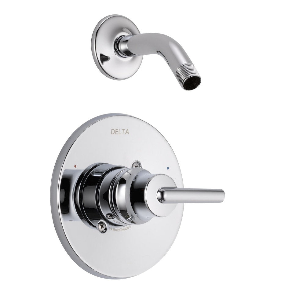 Delta T14259 Lhd Trinsic Monitor 14 Series Single Function Pressure Balanced Shower Trim Package Less Shower Head And Rough In