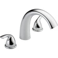 Delta T2705 Classic Deck Mounted Roman Tub Filler Trim With Metal