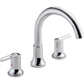 Delta T2759 Trinsic Deck Mounted Roman Tub Filler Trim With Metal Lever Handles