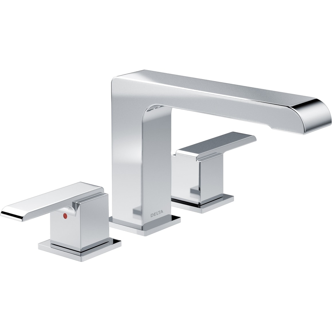 Delta T2767 Ara Double Handle Deck Mounted Roman Tub Filler Trim