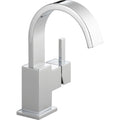 Delta 553Lf Vero Single Hole Bathroom Faucet With Pop Up Drain Assembly