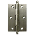 Deltana Ch3020 3 X 2 Solid Brass Cabinet Hinge With Ball Tip Finials Sold As A Pair