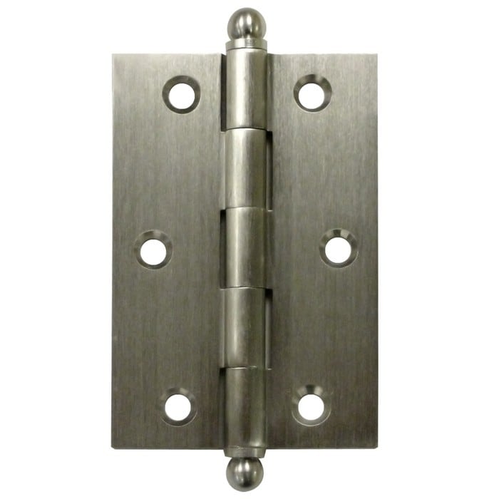 Deltana Ch3020 3 X 2 Solid Brass Cabinet Hinge With Ball Tip Finials Sold As A Pair