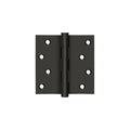 Deltana Dsb4 Rz 4 X 4 Solid Brass Square Corner Plain Bearing Mortise Hinge Pair