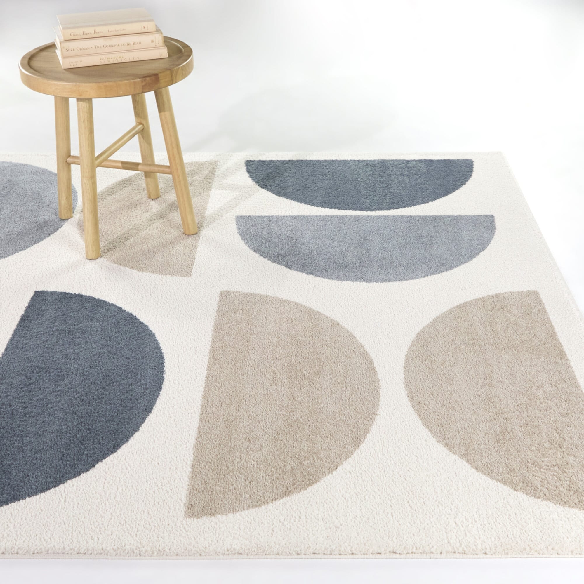 Delvaux Contemporary Half Moon Area Rug