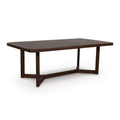 Dely Extension Dining Table 84 108 Inch Rectangular Top Dark Brown Wood