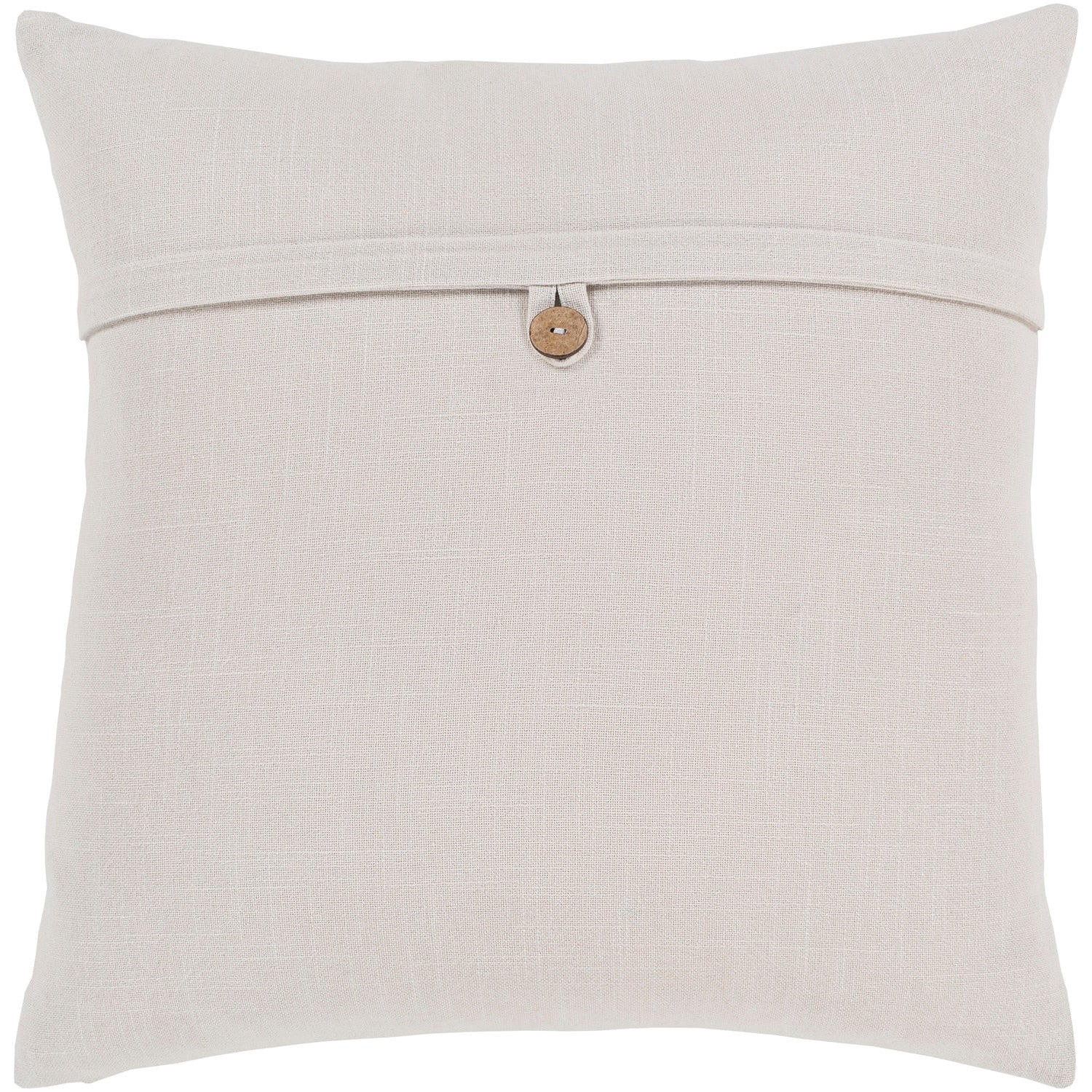 Demetra Traditional Button Ivory Feather Down Or Poly Filled Throw Pillow 18 Inch