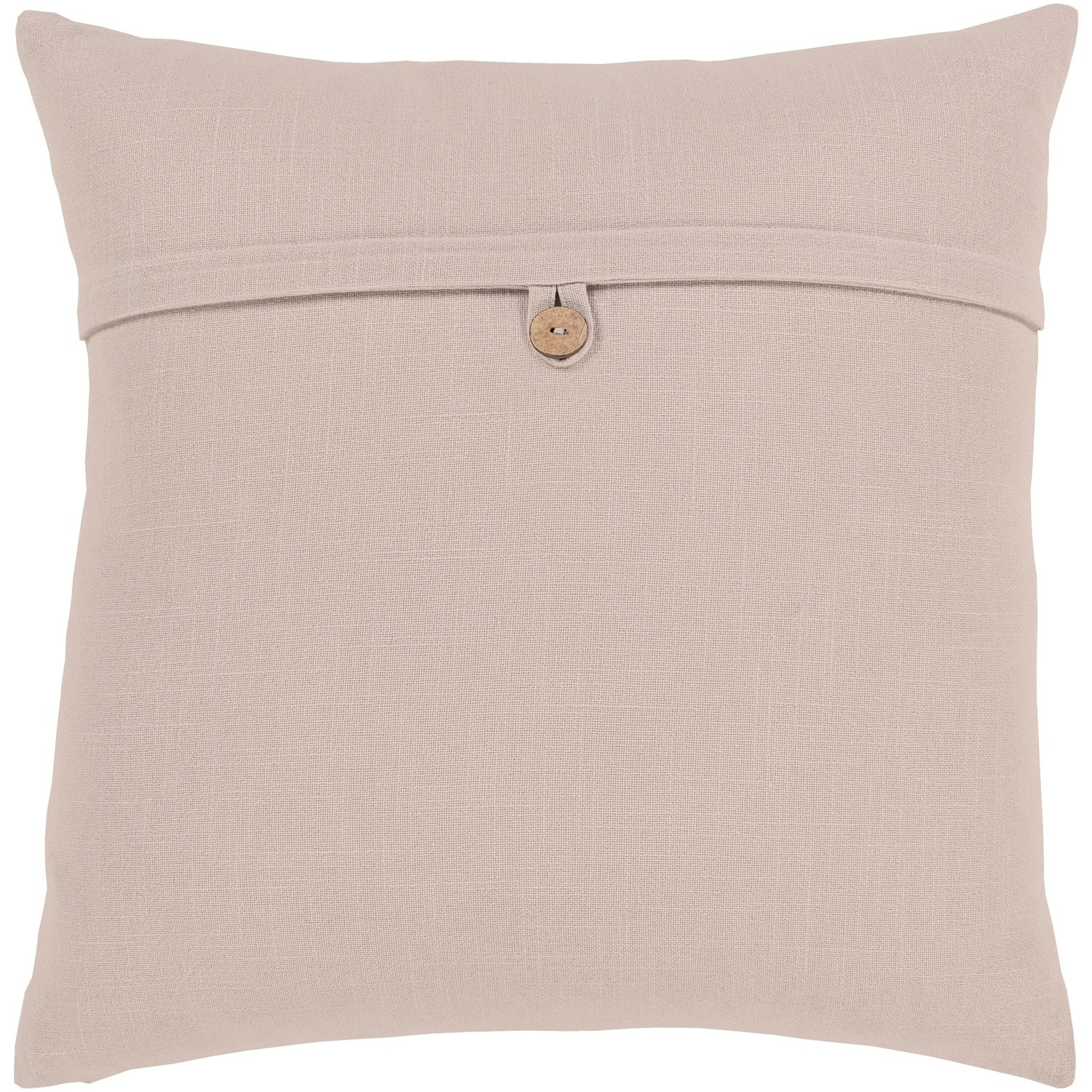 Demetra Traditional Button Taupe Feather Down Or Poly Filled Throw Pillow 20 Inch