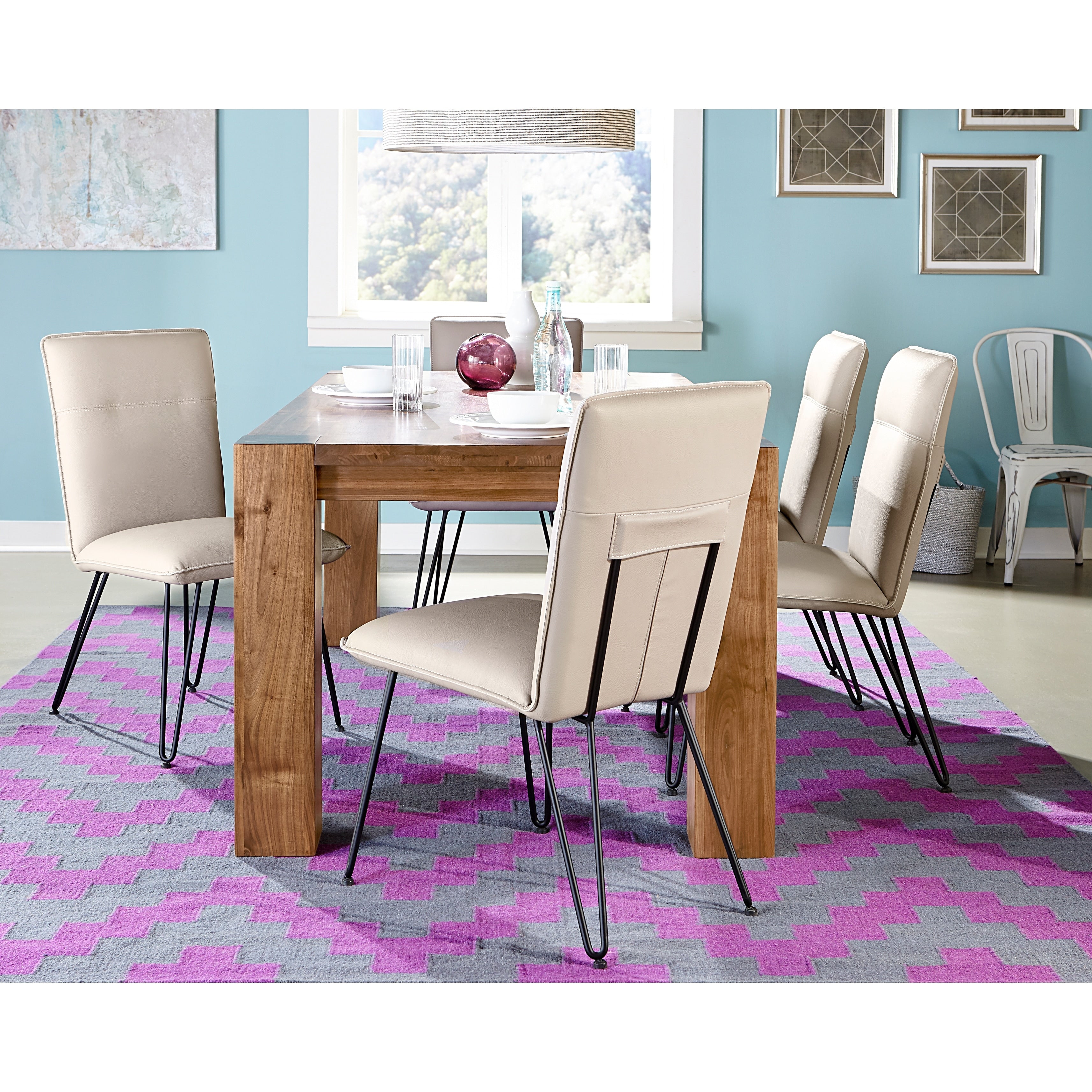 Demi Hairpin Leg Modern Dining Chair Set Of 2