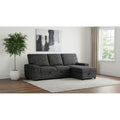 Demko Sleeper Sectional Sofa With Speaker And Storage Chaise
