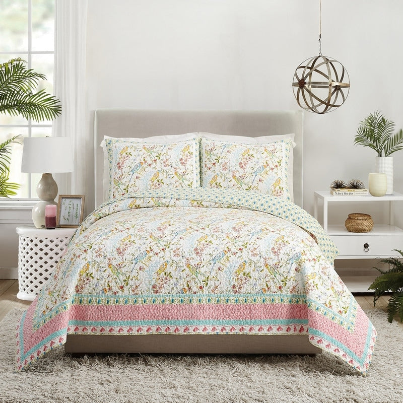Makers Collective Sonnet Full Queen Quilt Set 3 Pieces