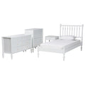 Denita Spindle 4 Piece Bedroom Set Farmhouse Platform Bed With Matching Dresser And 1 Drawer Nightstands