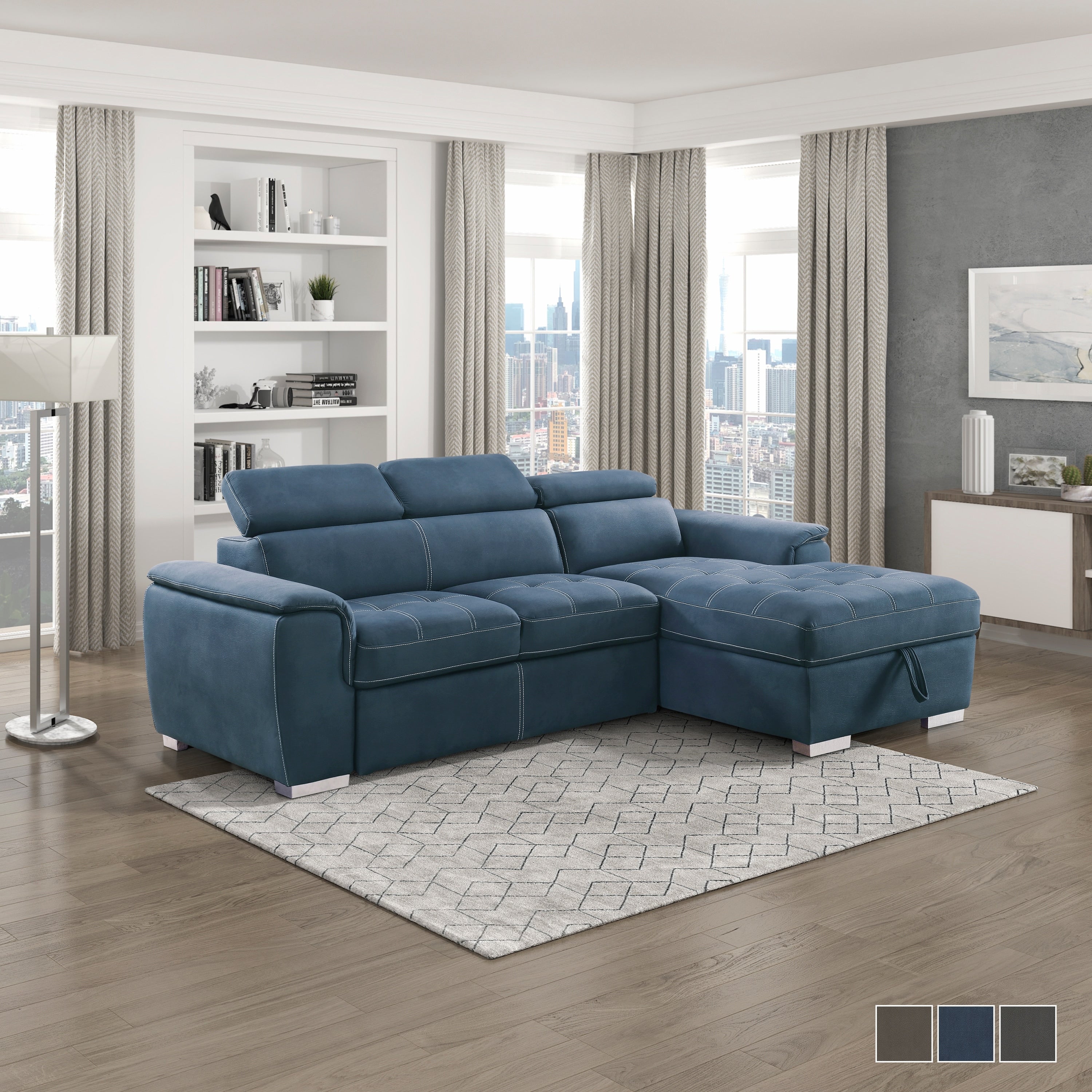 Denizen Sofa Chaise With Pull Out Bed