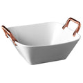 Denmark 11.20 White Square Serve Tray With Handles