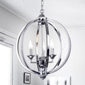 Dermid Chrome 3 Light Round Pendant