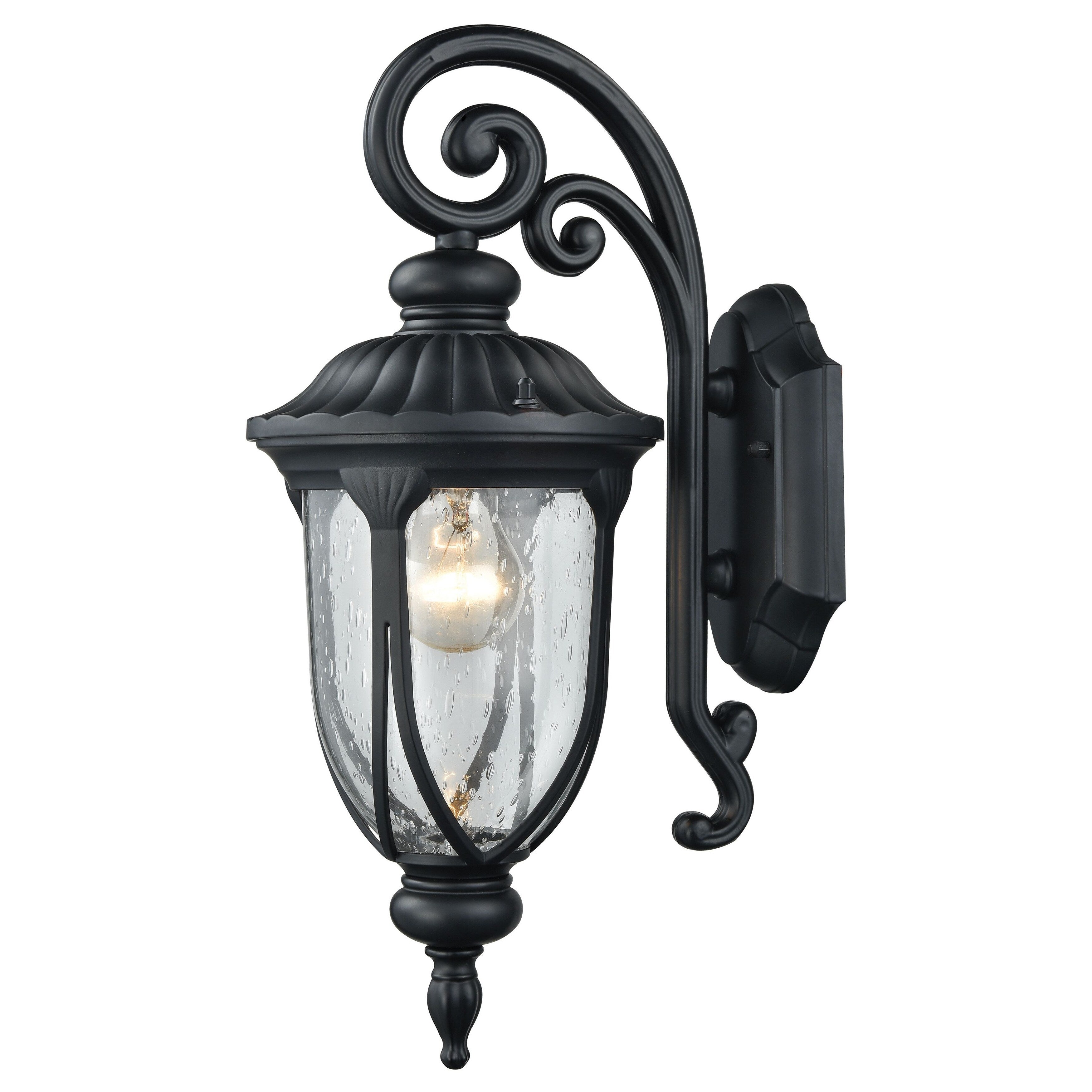 Derry Hill 17 High 1 Light Outdoor Sconce Matte Black 17 Inch Tall