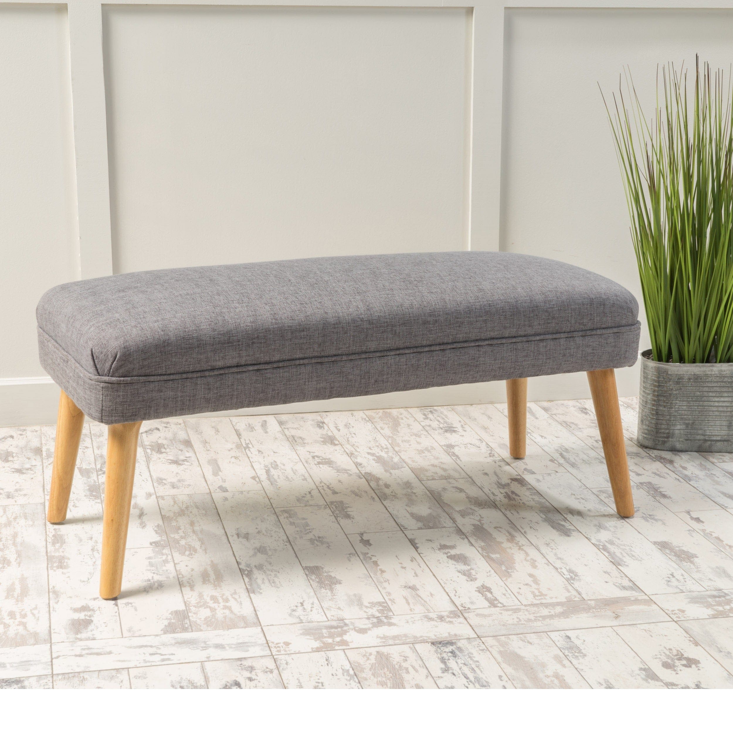 Desdemona Mid Century Fabric Ottoman By Christopher Knight Home