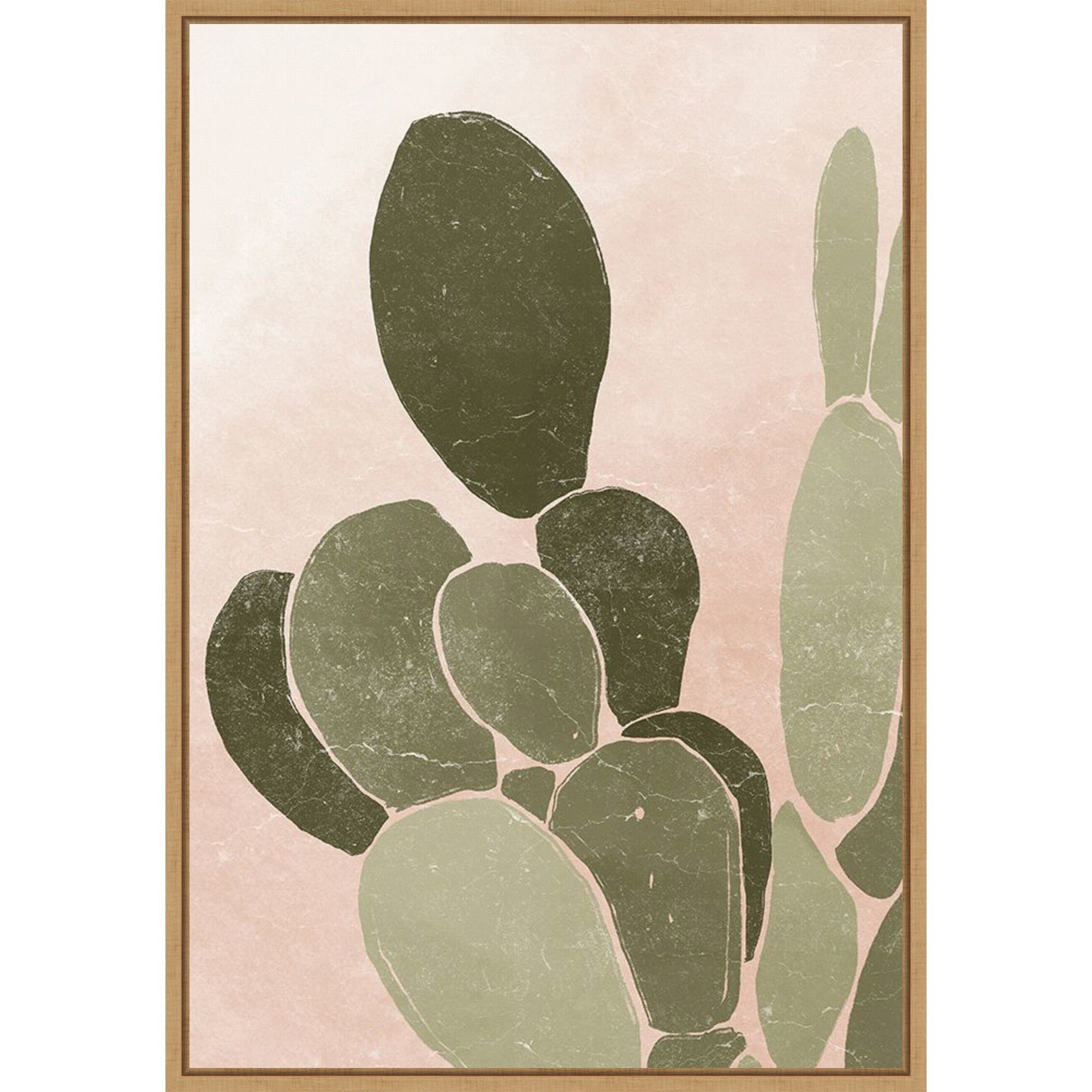 Desert Cactus Iii By Yuyu Pont Framed Canvas Wall Art Print