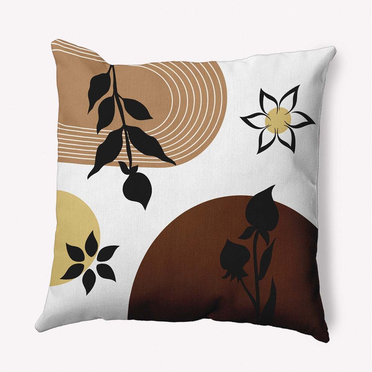 Desert Petals Indoor Outdoor Throw Pillow