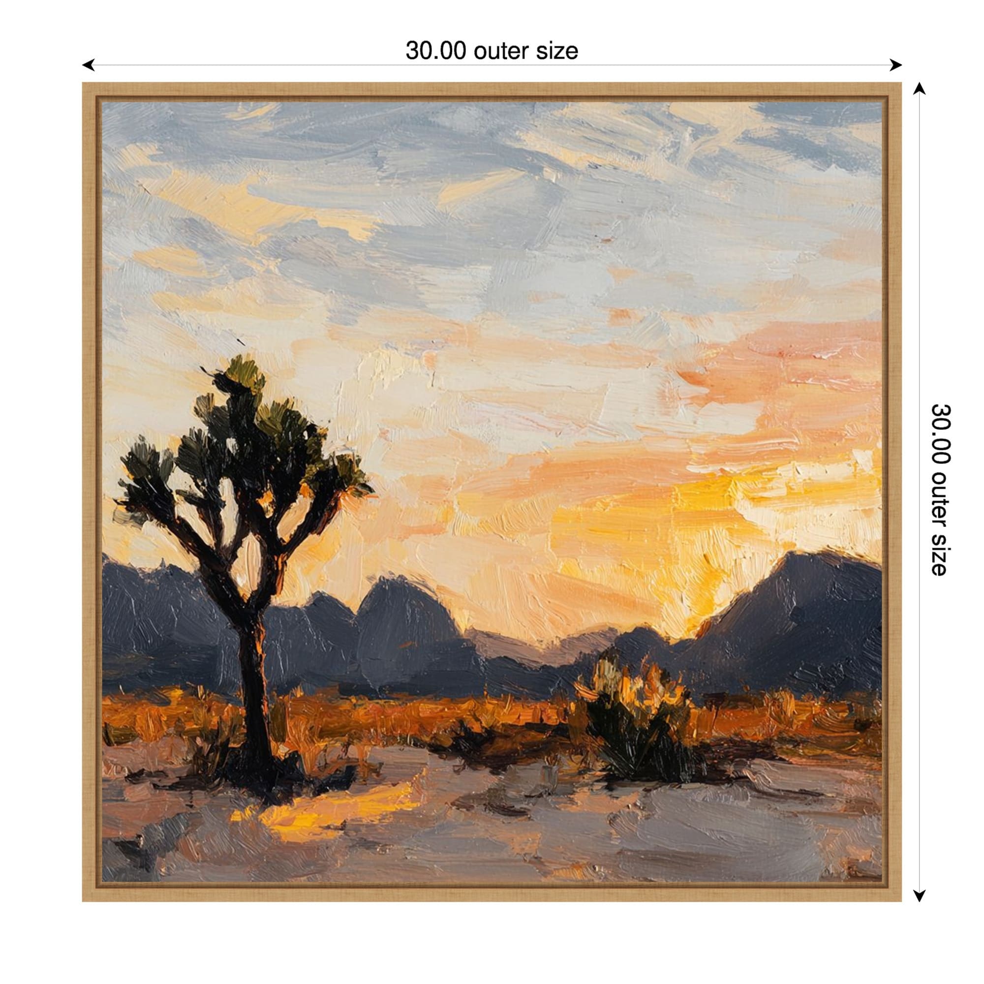 Desert Sky At Joshua Tree Ii By Twentybynine Framed Canvas Wall Art Print
