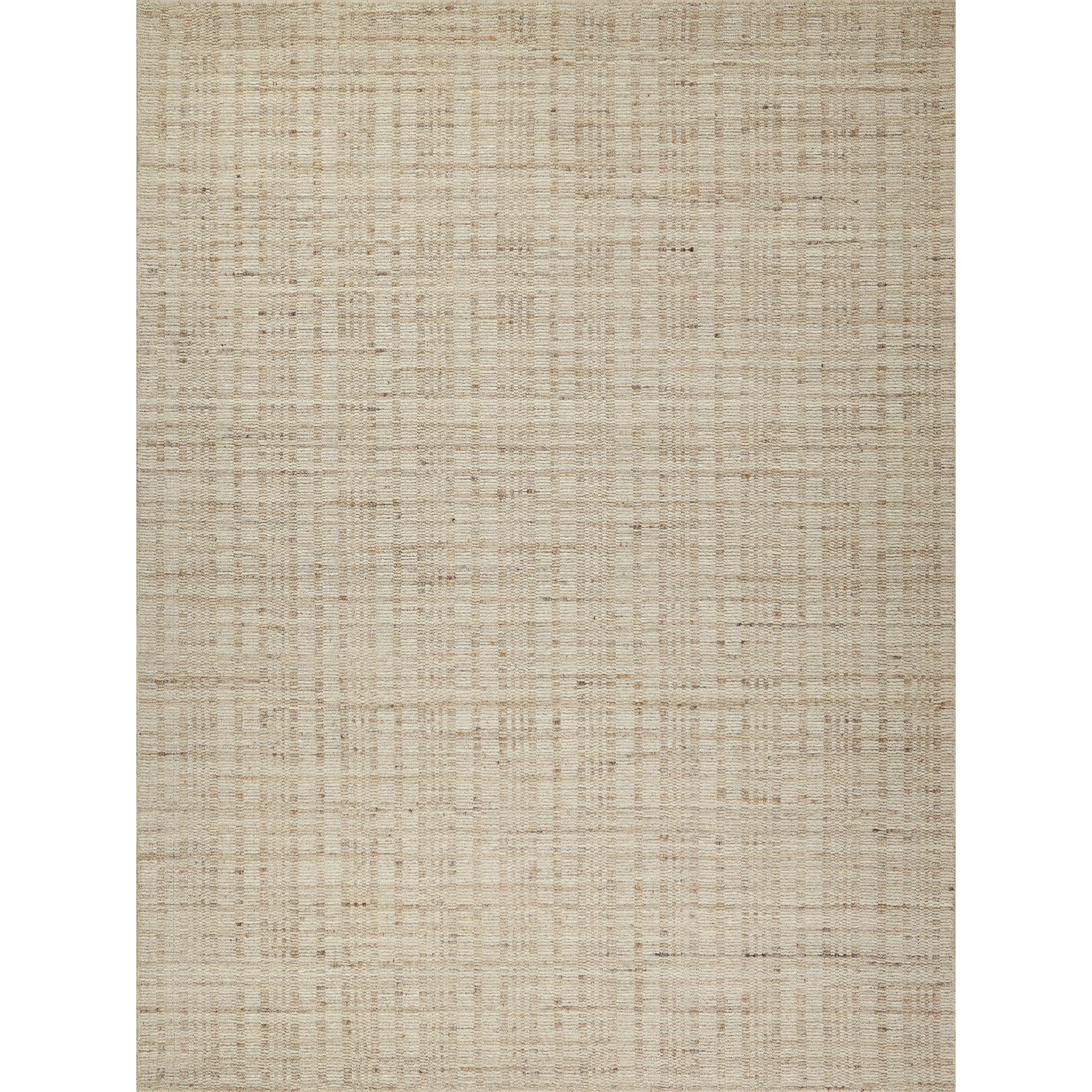 Desi Hand Knotted Wool Light Beige Area Rug