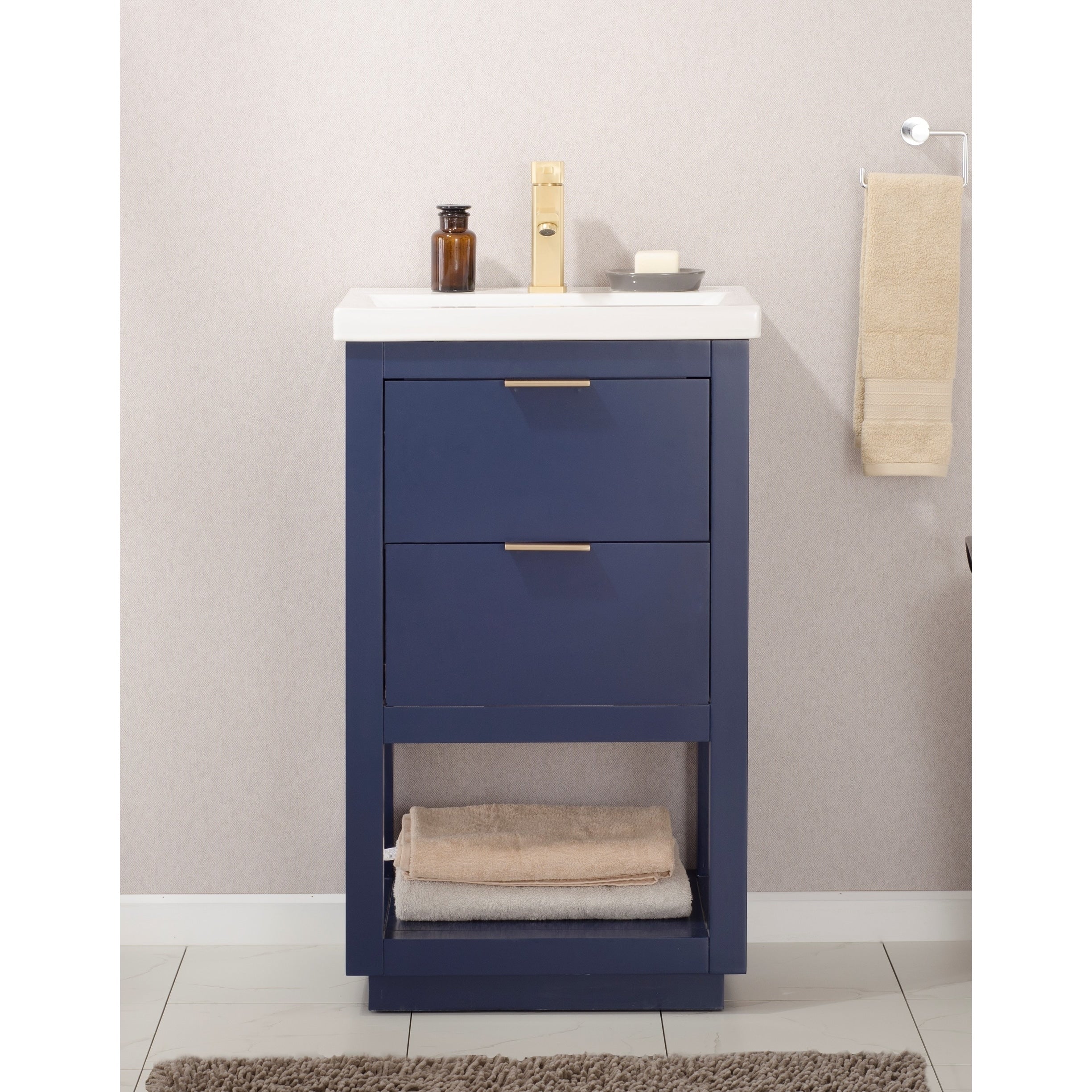 Klein 24 Single Sink Vanity In Blue