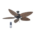 Design House 154104 52 5 Blade Indoor Outdoor Ceiling Fan With Leaf Shaped Blades From The Martinique Collection