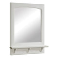 Design House 539916 24 Framed Mirror With Shelf From The Concord Collection White