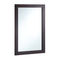 Design House 547075 20 Wall Mounted Mirror With Wooden Frame And Plain Glass Edge Espresso