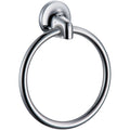 Design House 558106 Alta Bay 6 5 16 Wall Mounted Towel Ring Polished Chrome