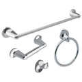Design House 188672 Alta Bay Bathroom Accessory Set With 24 Center To Center Towel Bar Towel Ring Toilet Paper Holder And