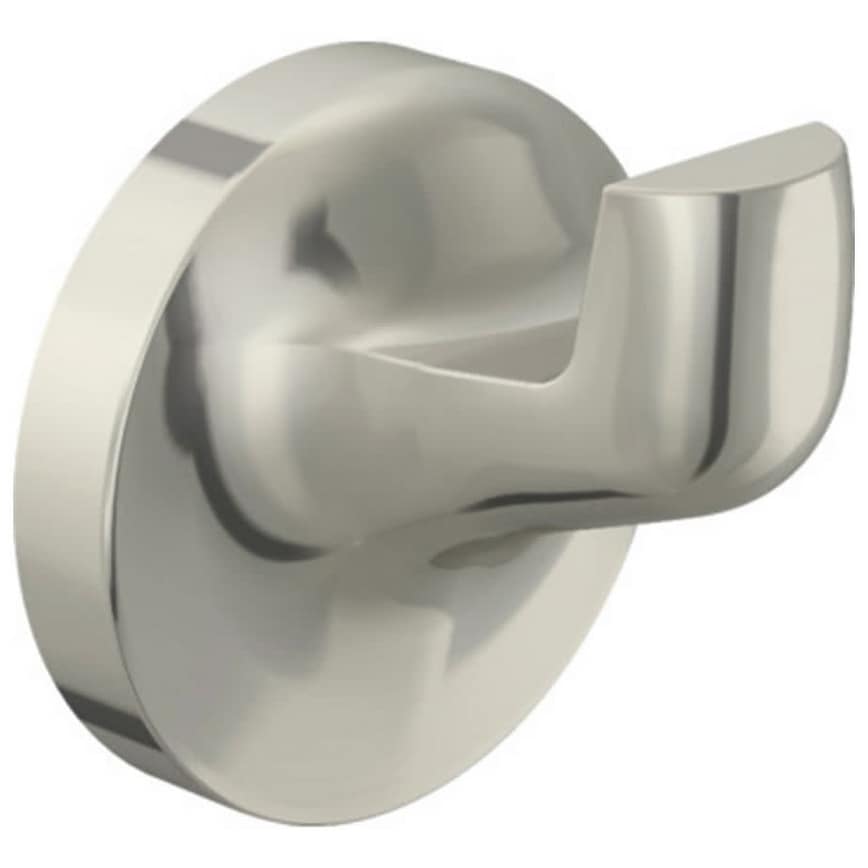 Design House 558130 Alta Bay Wall Mounted Single Robe Hook Brushed Nickel
