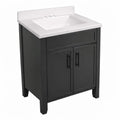 Design House Dawson 25 Ready To Assemble Bathroom Vanity Combo With Camilla Cultured Marble Top