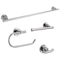 Design House 188664 Geneva Bathroom Accessory Set With 24 Center To Center Towel Bar Towel Ring Toilet Paper Holder And