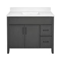 Design House Ready To Assemble 37 Dawson Vanity Combo With Camilla Cultured Marble Top 37 Inches X 22 Inches X 37.88 Inches