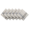 Design Imports Black French Stripe Napkin Set Set Of 6
