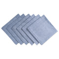 Design Imports Blue Solid Chambray Napkin Set Set Of 6