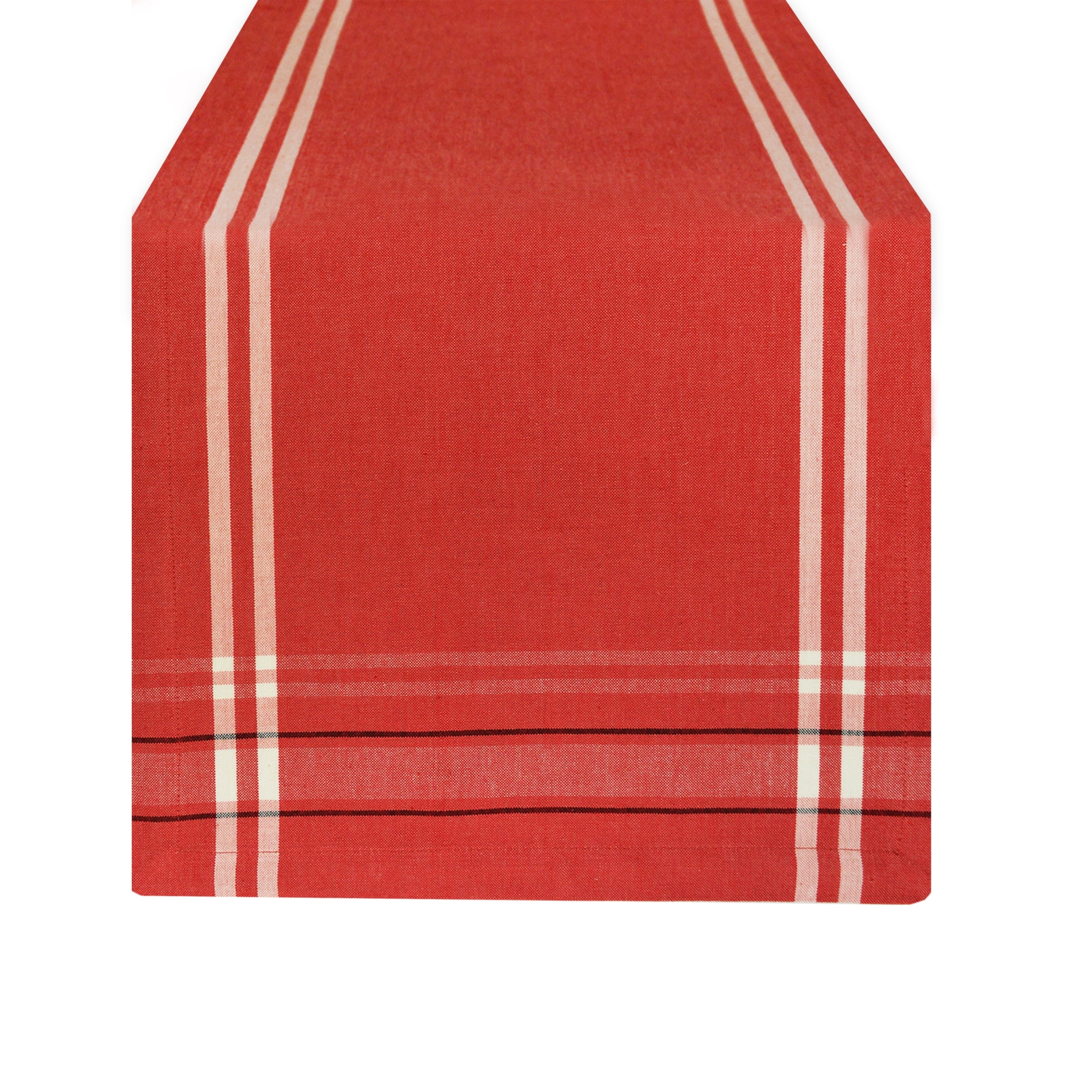 Design Imports Chambray French Stripe Table Runner 0.25 Inches High X 14 Inches Wide X 72 Inches Deep