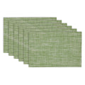 Design Imports Fig Green Tweed Pvc Kitchen Placemat Set Set Of 6