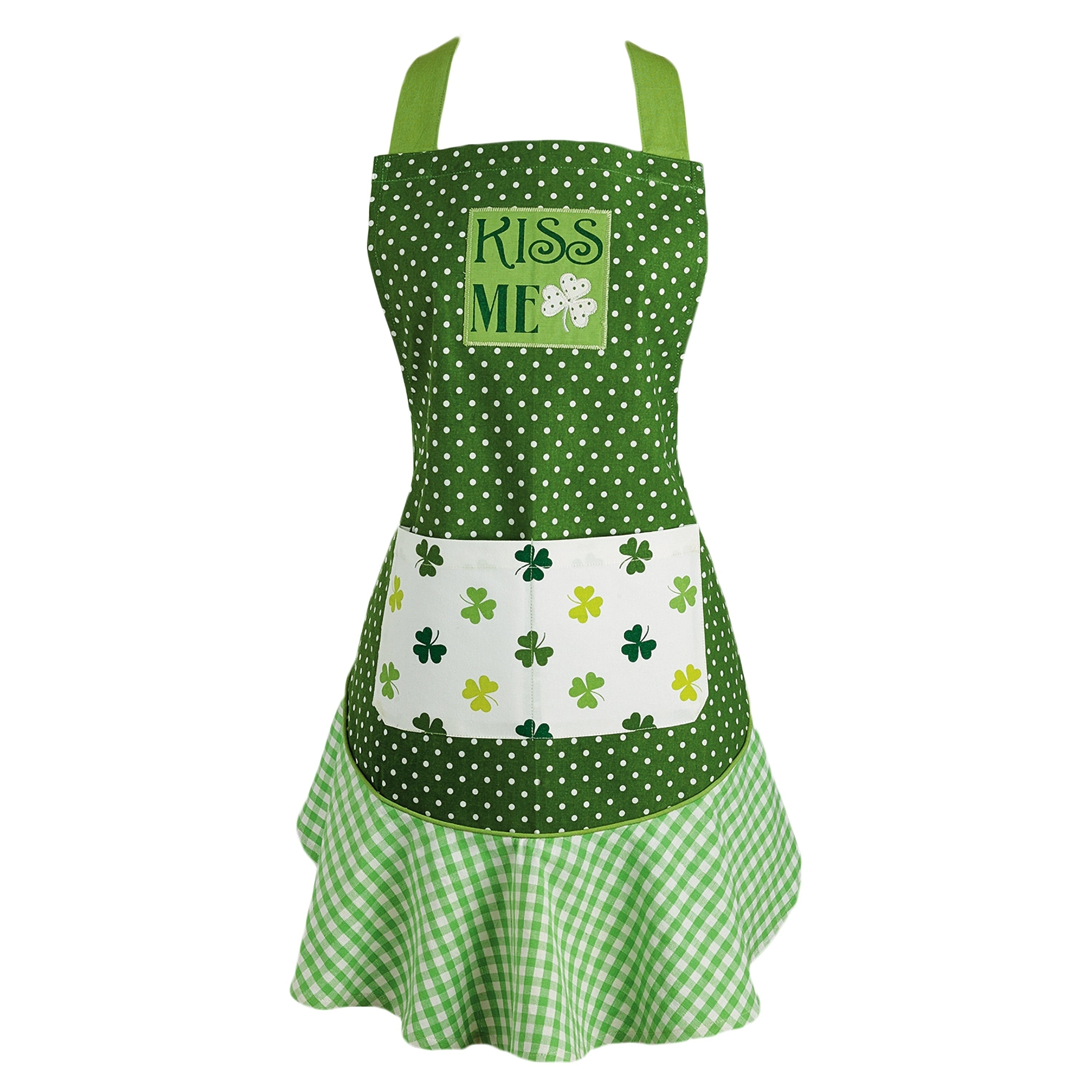 Design Imports Kiss Me Ruffle Kitchen Apron