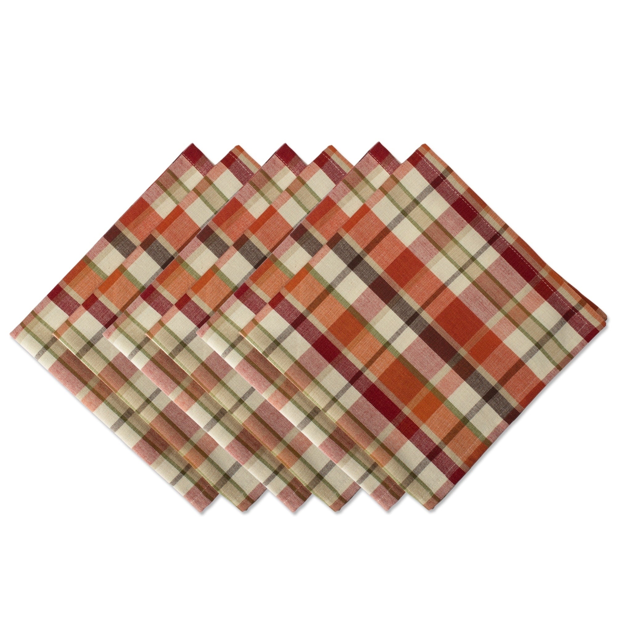 Design Imports Natural Embroidered Fall Leaves Napkin Set Set Of 6