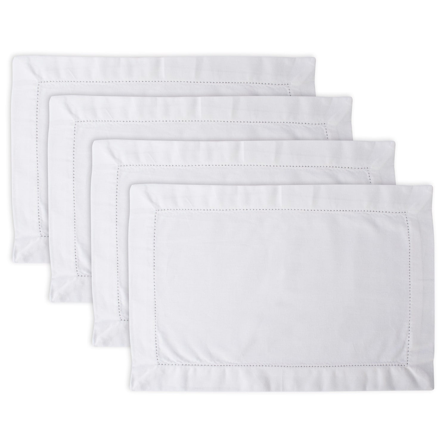 Design Imports Off White Hemstitch Kitchen Placemat Set Set Of 4